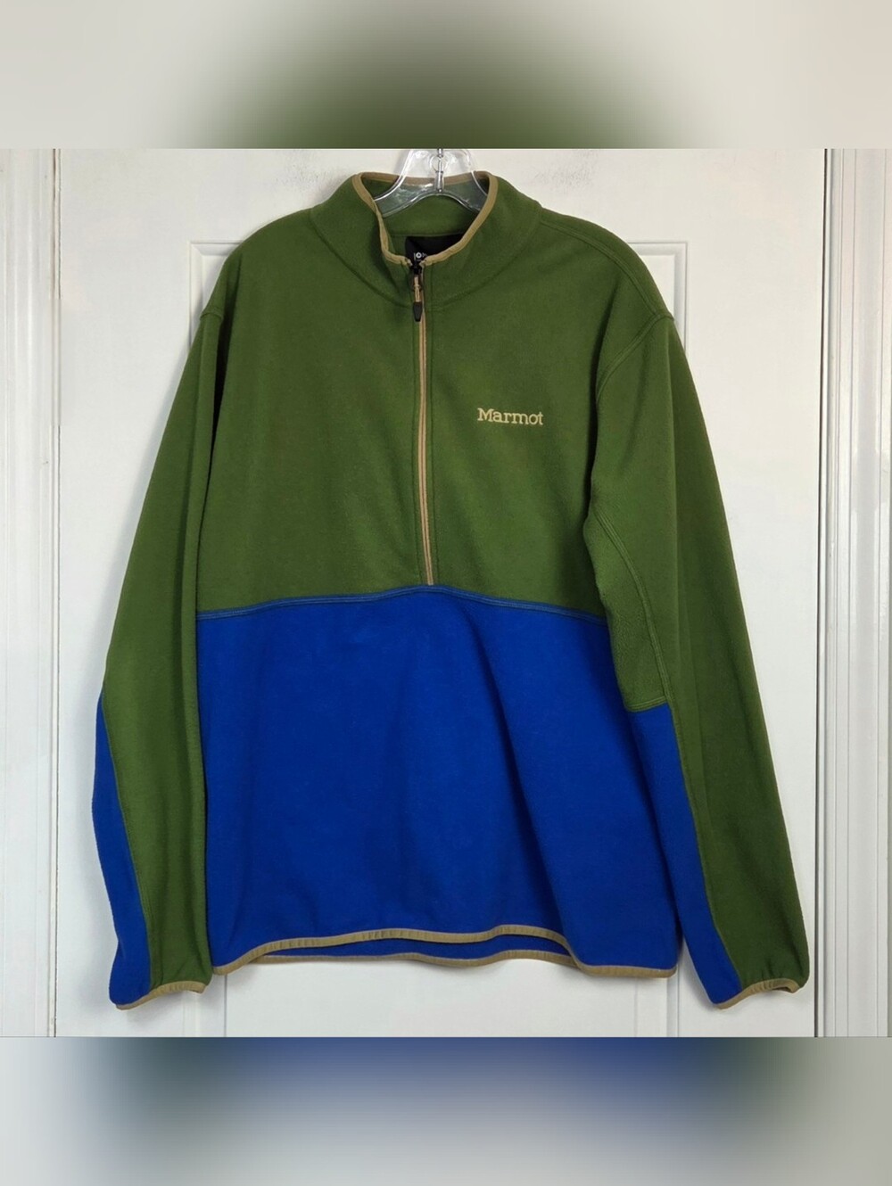 Marmot Rocklin 1/2-Zip Colorblock Fleece Pullover Sweatshirt - Size L - EUC